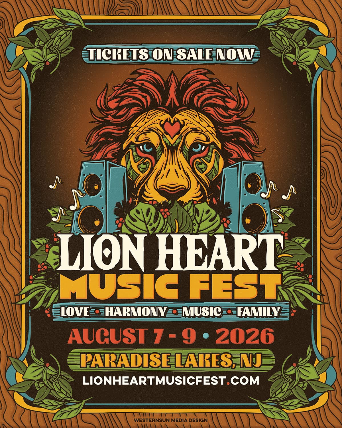 Lion Heart Music Fest — August 7-9, 2026 in Hammonton, NJ
